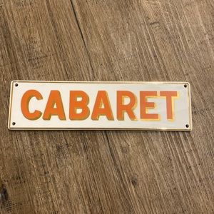 “Cabaret” sign